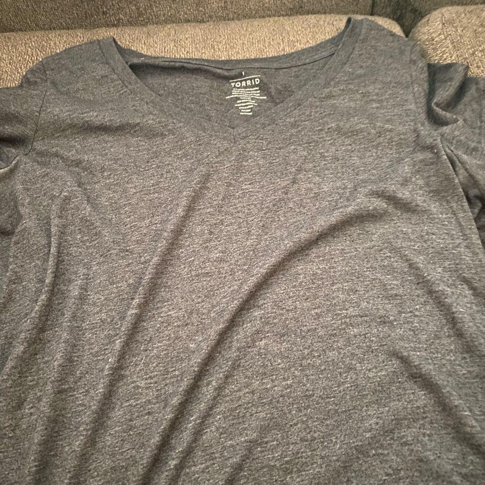 Torrid plus size 1 Grey T shirt